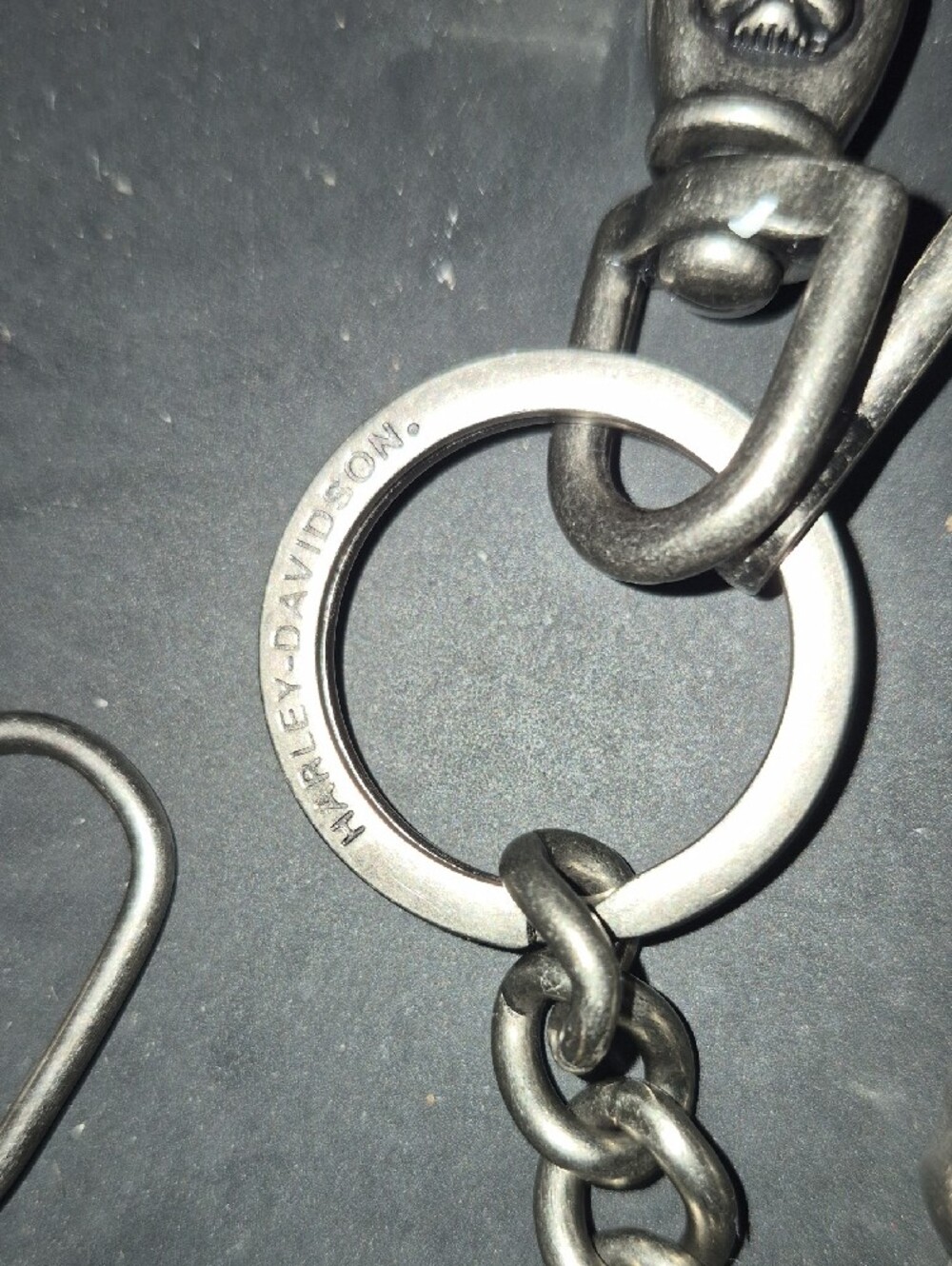 Vintage Silver Skull Chain Wallet Strap for Men - Picture 4 of 9